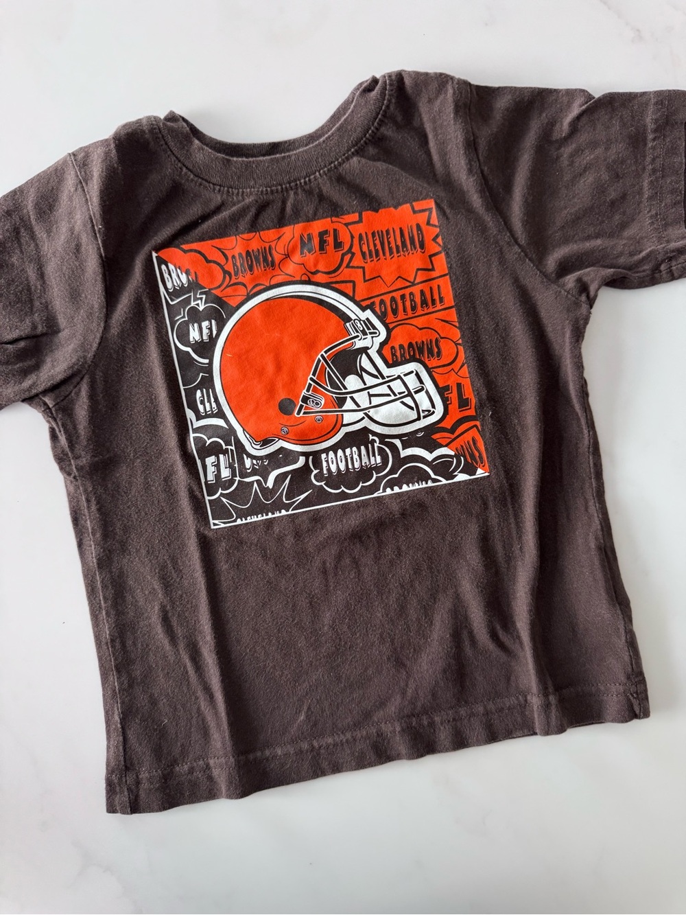 NFL Cleveland Browns Tee - Brown & Orange • kids 3T